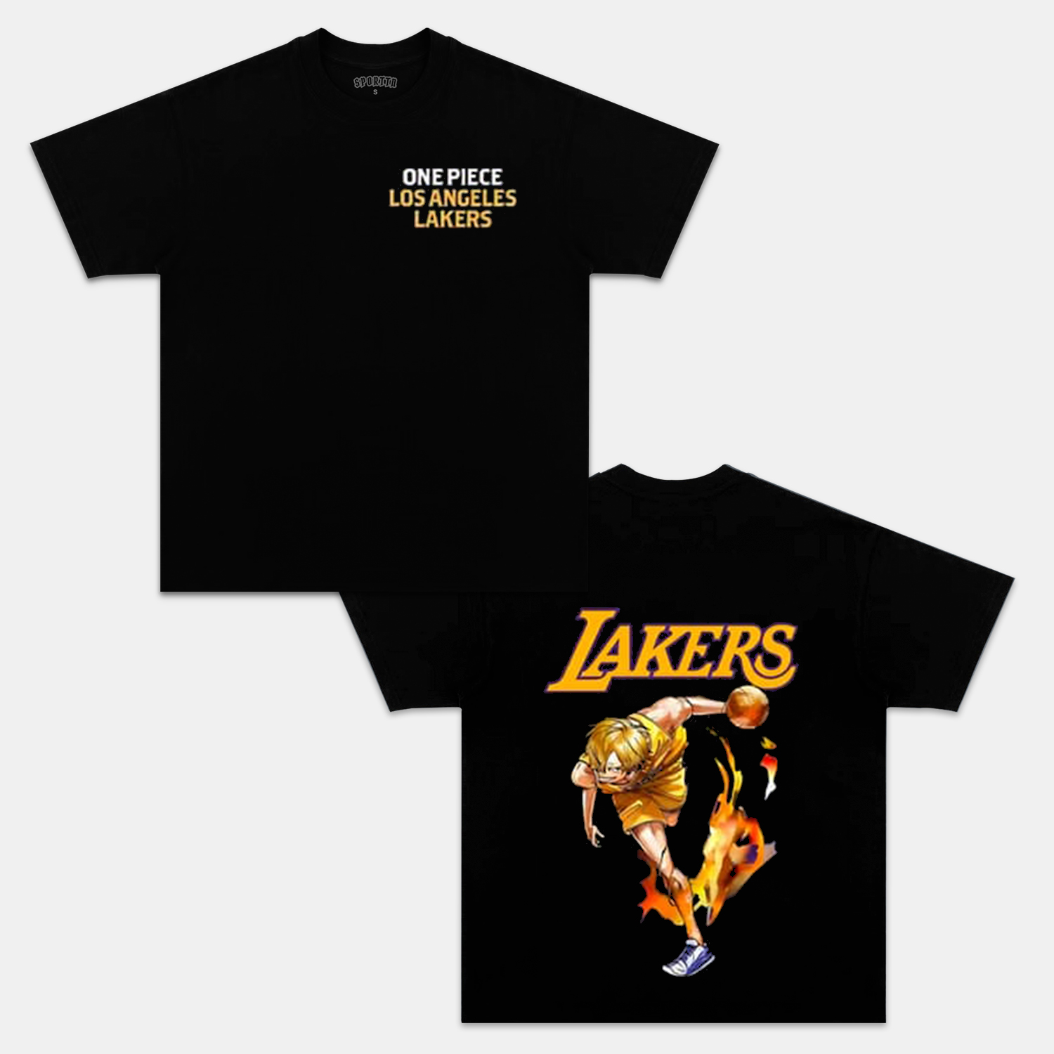 LOSANGELES LAKERS & ONE PIECE SANJI TEE