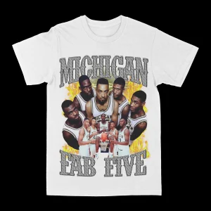 Michigan "Fab Five" Graphic Tee - Image 2
