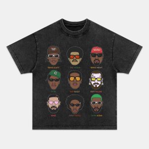 HIP HOP R&B BIG FACES TEE - Image 2
