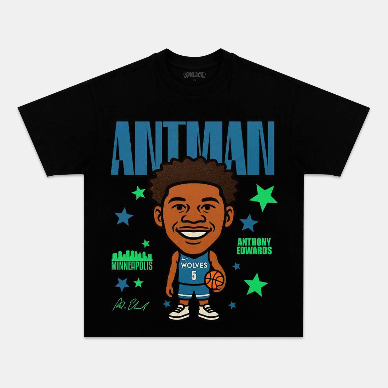 ANTHONY EDWARDS CARTOON TEE