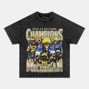 2023-24 NATIONAL CHAMPS - MICHIGAN V2 TEE - Image 3