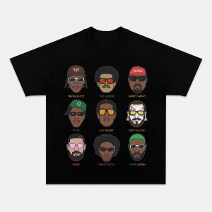 HIP HOP R&B BIG FACES TEE