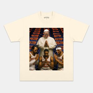 NEW POPE & New York Knicks TEE - Image 4