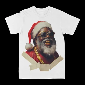 Santa "Gold Grill" Graphic Tee - Image 2